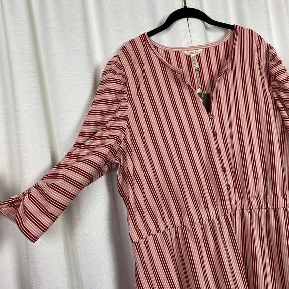 Matilda Jane Red&Pink Stripe McIntosh Midi Dress Sz.XXL NWT - Picture 10 of 16